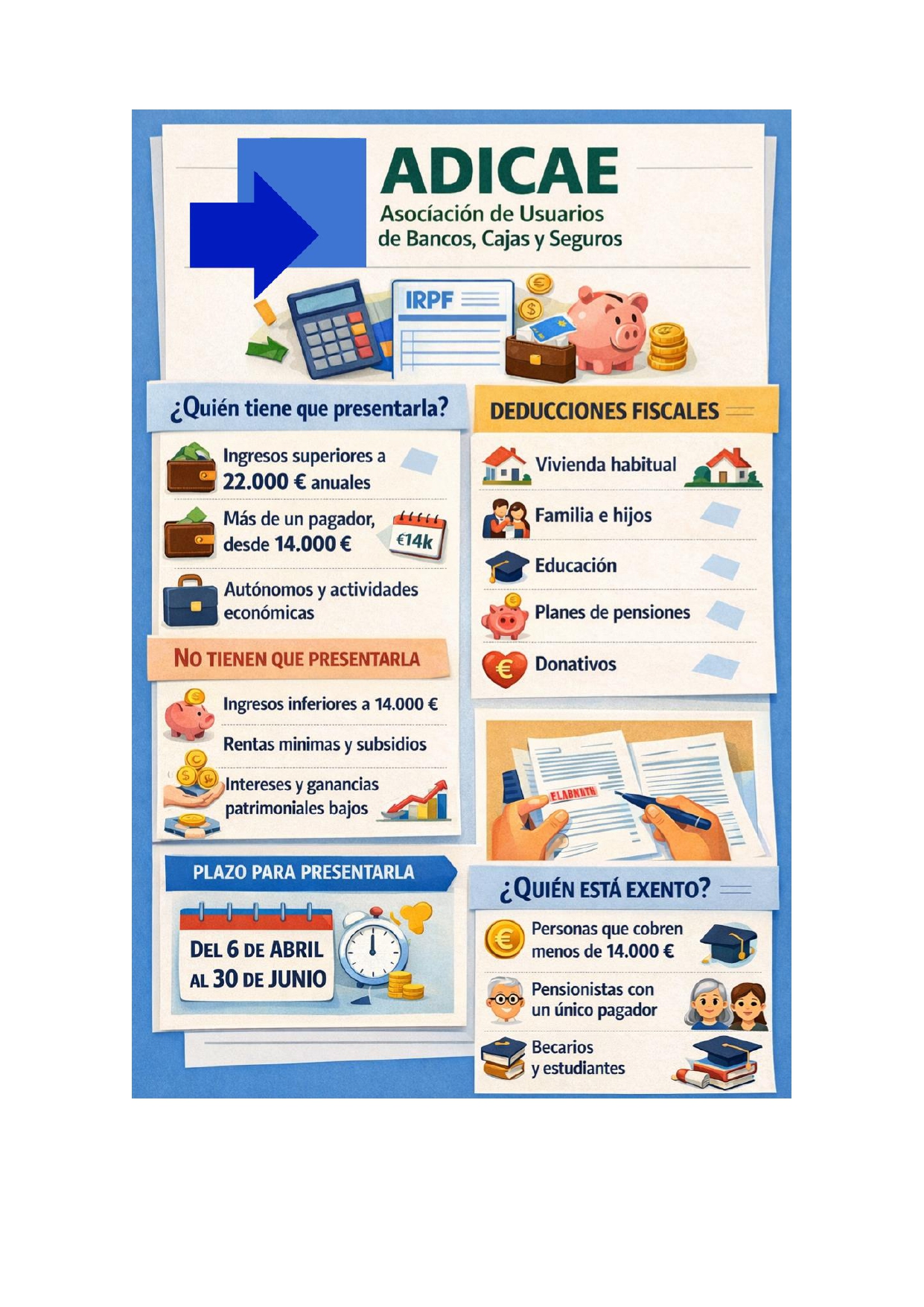 Declaración de la Renta 2025: claves, derechos y recomendaciones para las personas consumidoras