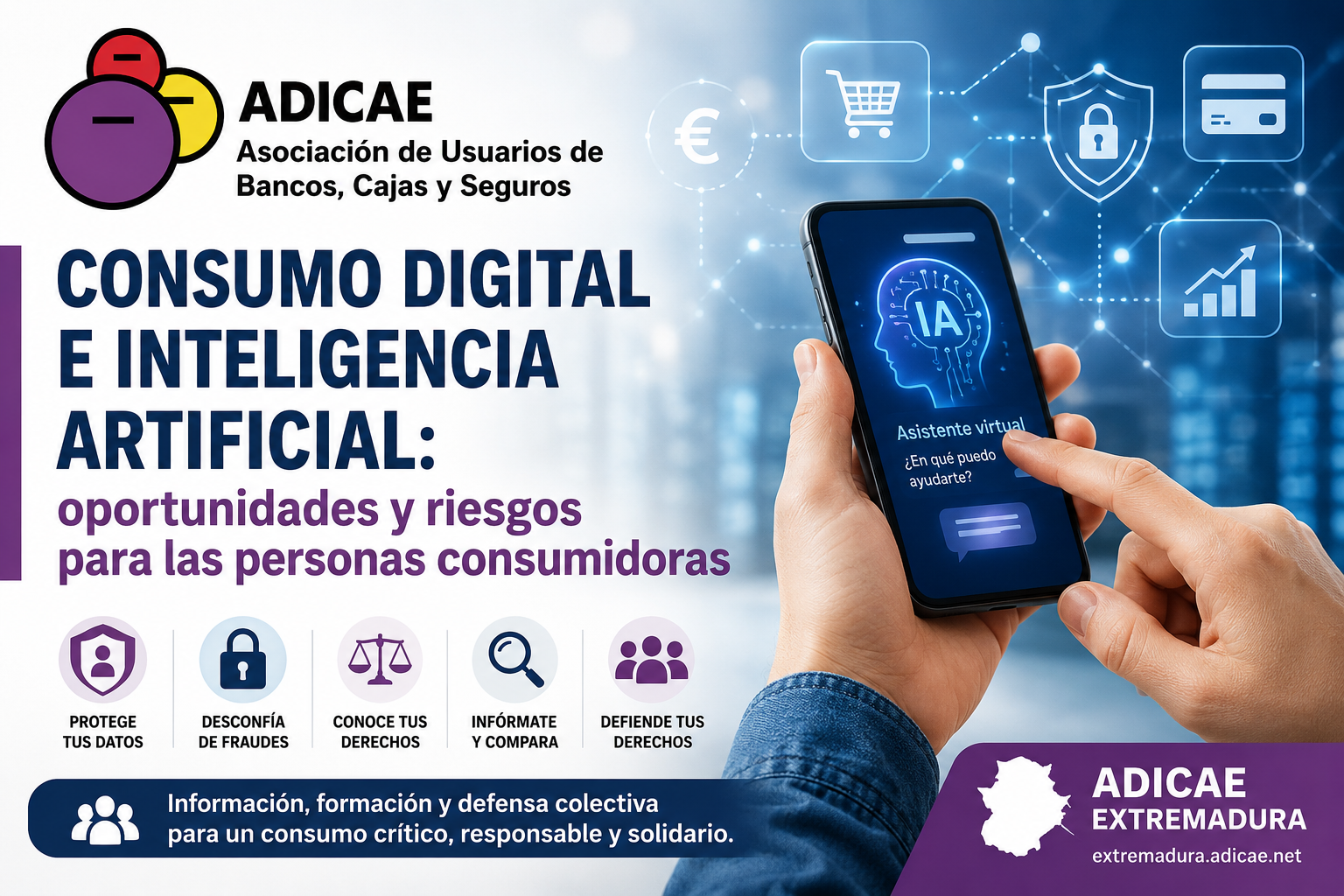 Consumo digital e inteligencia artificial: oportunidades y riesgos para las personas consumidoras