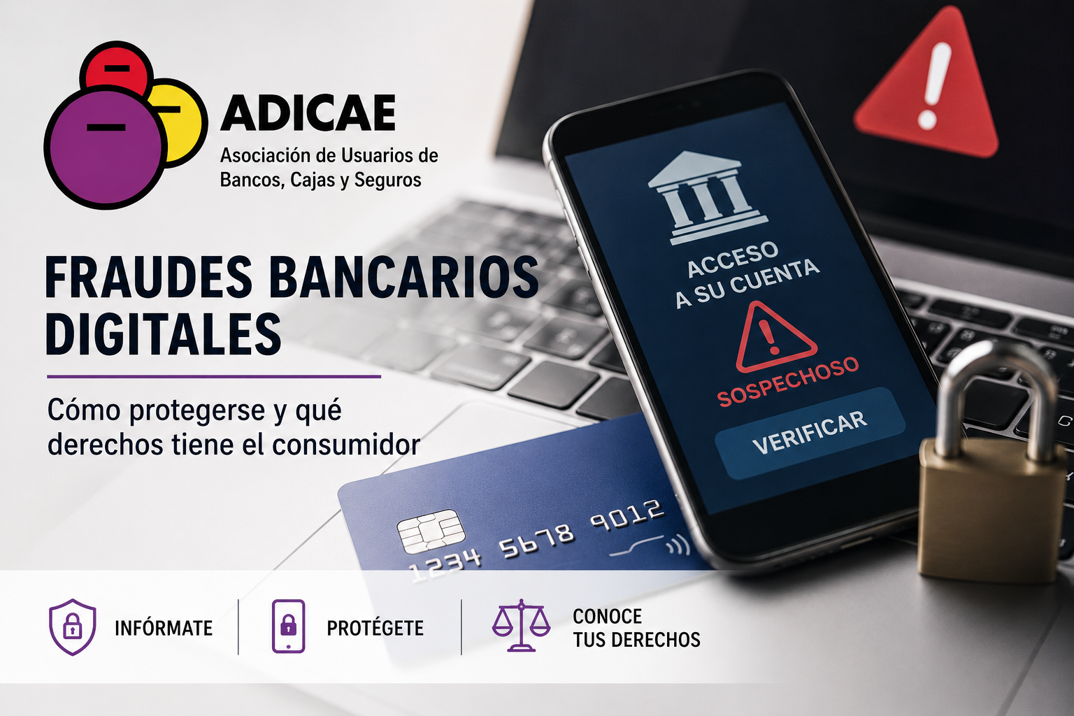 Fraudes bancarios digitales: cómo protegerse y qué derechos tiene el consumidor