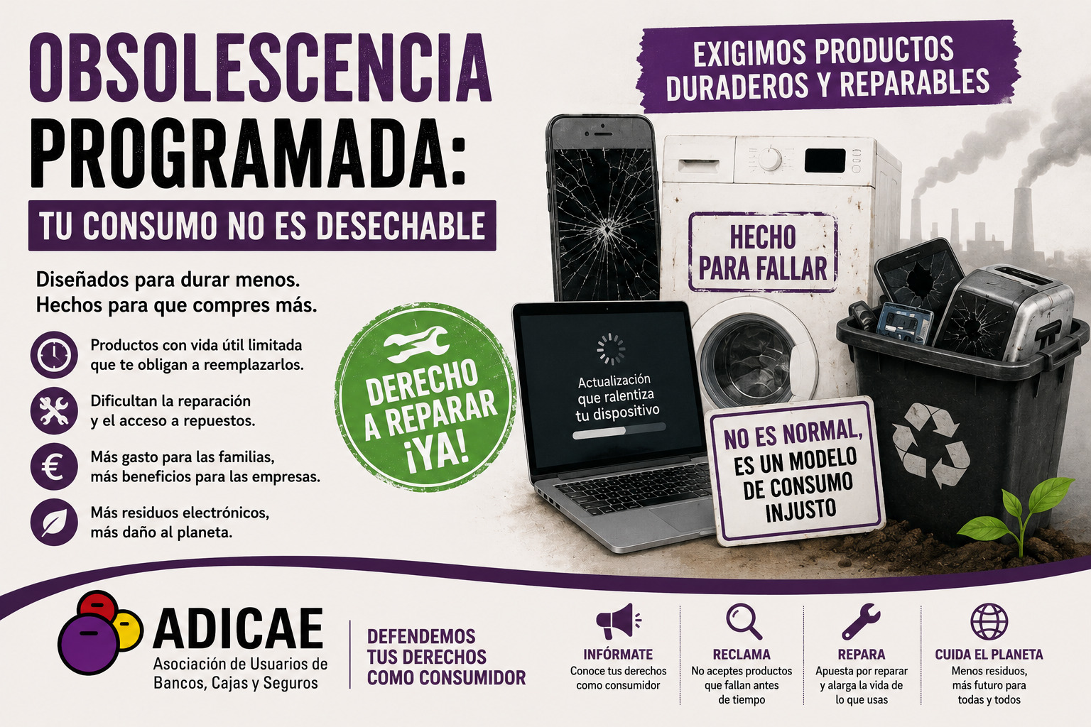 La obsolescencia programada: ¿por qué nuestros productos duran cada vez menos?
